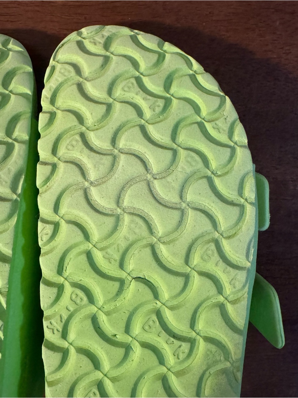 Birkenstock Lime Green Double-Buckle EVA Sandals - Picture 9 of 13